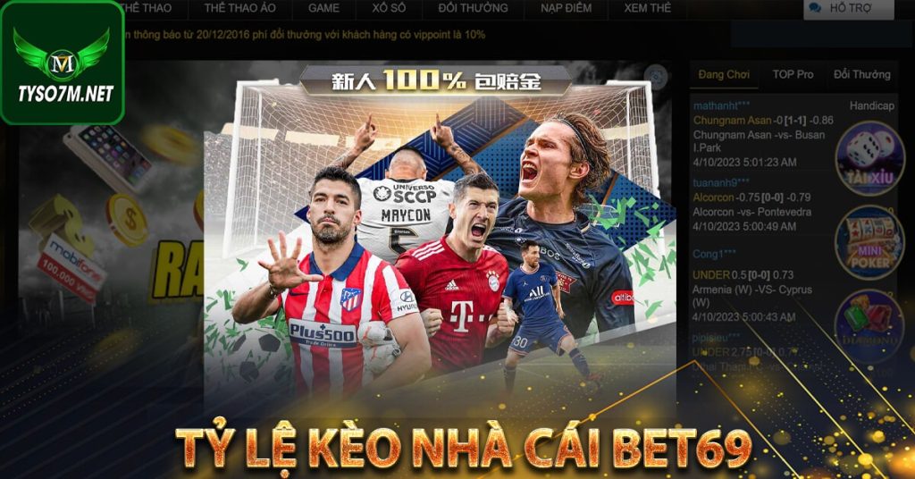 Kèo nhà cái bet69 - Nơi cung cấp tỷ lệ kèo nhà cái chuẩn xác 8 Tỷ lệ kèo nhà cái Bet69