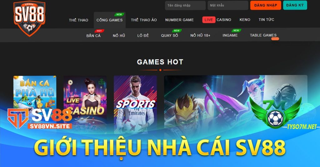 SV88 | Link tham gia cá cược bóng đá trực tuyến Châu Á 7 Giới thiệu nhà cái sv88
