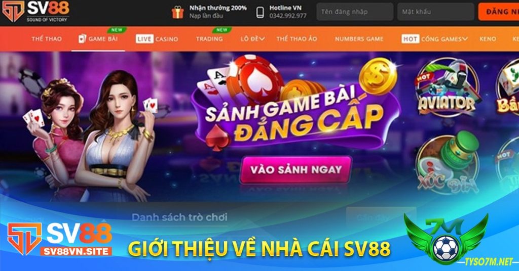 SV88 - Link tham giá cá cược nhà cái số 1 Châu Á 8 Giới thiệu về nhà cái SV88
