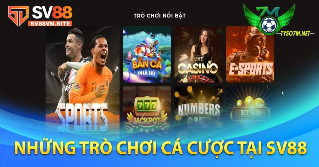 SV88 | Link tham gia cá cược bóng đá trực tuyến Châu Á 8 Những trò chơi cá cược tại SV88