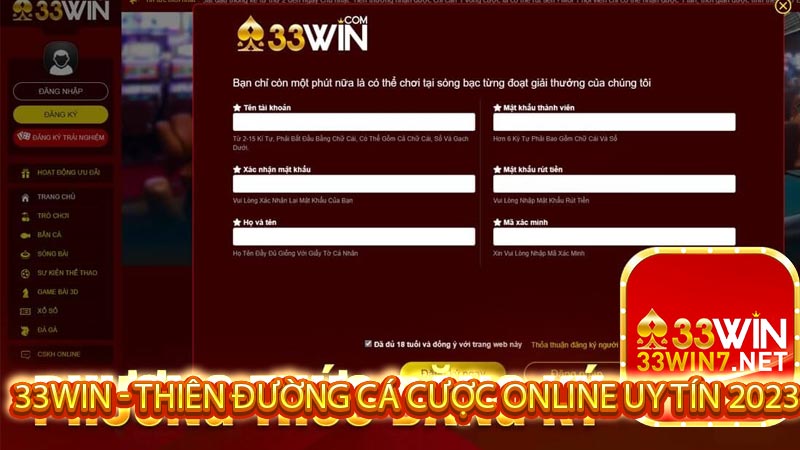 33win - Thiên Đường Cá Cược Online Uy Tín 2023 8 Khái quát về nhà cái 33win