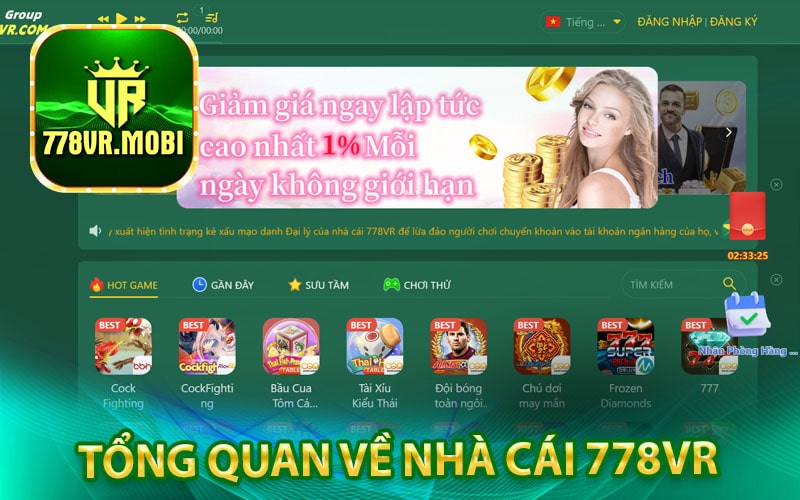 778vr - Nhà cá cược trực tuyến uy tín khuyến mãi 350k 7 Tổng quan về nhà cái 778vr