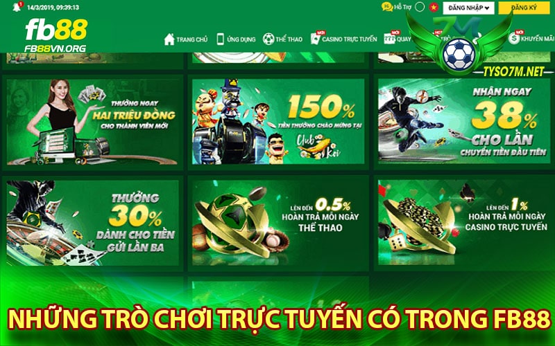 FB88 - Nhà Cái Đẳng Cấp Số 1 Châu Âu 9 Những trò chơi trực tuyến có trong FB88