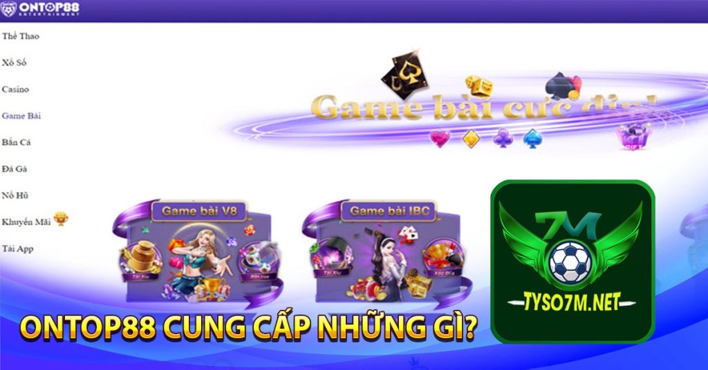 Ontop88 - Nhà cái cá cược thể thao uy tín số 1 Châu Á 8 Ontop88 cung cấp những dịch vụ gì?