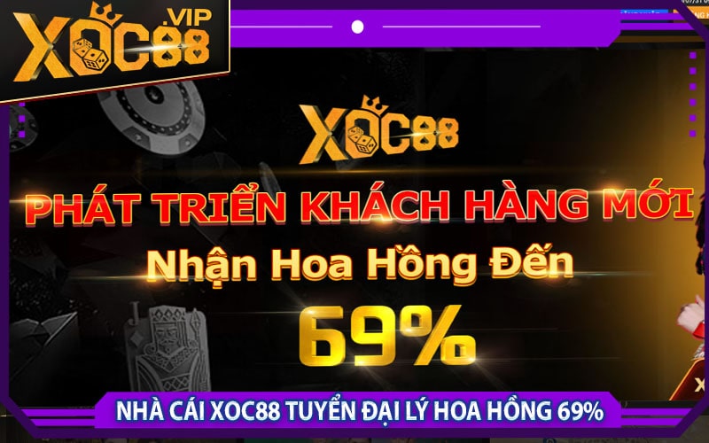 Xoc88 khuyến mãi 888k - Hợp tác đại lý lợi nhuận 69% 9 Thông tin nhà cái xoc88 tuyển đại lý hoa hồng 69%