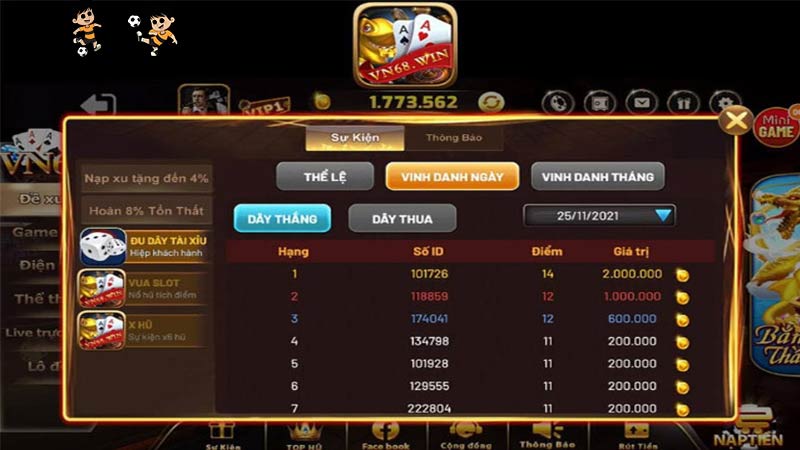 Vn68 club - Quay slot nổ hũ VN68 game - Khuyến mãi VN68.club 8 Yếu tố Vn68 club thu hút được nhiều người chơi