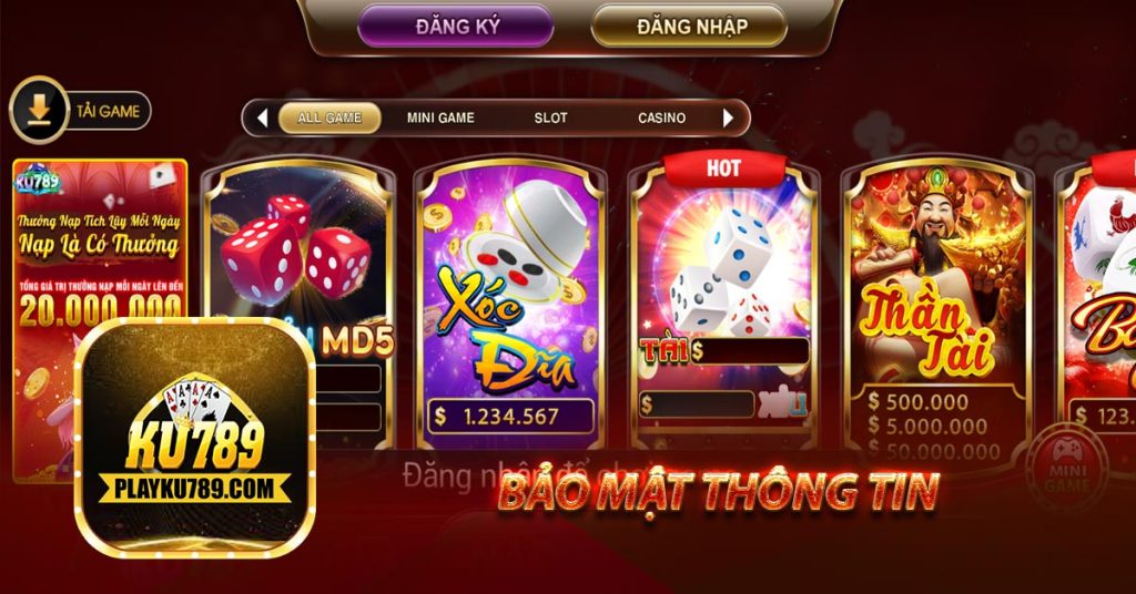 ku789 Game đổi thưởng uy tín | Tải app cho iOS/Android 7 Bảo mật thông tin