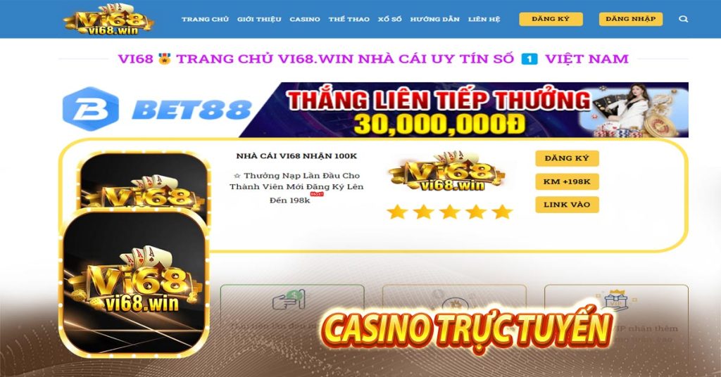 Vi68🎖️ Trung Tâm Giải Trí Vi68 WIN Hấp Dẫn Nhất Hành Tinh 8 Casino trực tuyến