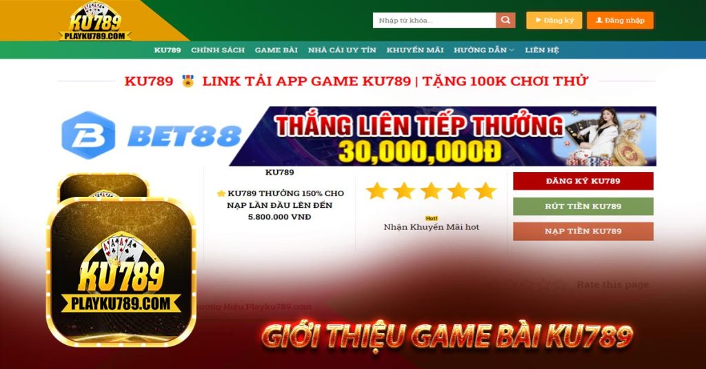 Giới thiệu game bài ku789