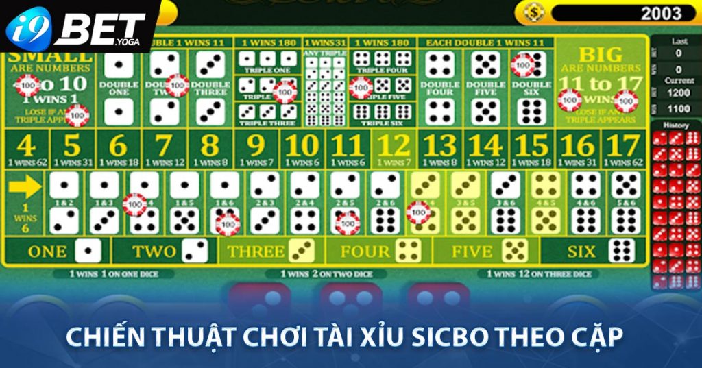 Chiến Thuật Chơi Tài Xỉu SicBo Bách Phát Bách Trúng 8 Chiến thuật chơi Tài Xỉu Sicbo theo cặp