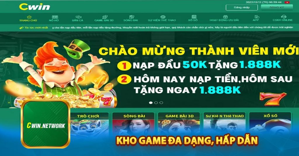 Nhà Cái Cwin - Nhà Cái Đẳng Cấp Hàng Đầu Châu Á 8 Kho game đa dạng, hấp dẫn